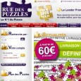 Rue des Puzzles regroupe toutes les plus grandes marques de puzzles : Ravensburger, Nathan, Piatnik etc... Classé par thèmes, marques, nombre de pièces. Catalogue en ligne uniquement. Livraison dans le monde entier